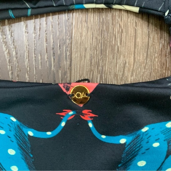 Ola Azul Womens Emma Lucky Printed one piece cut out swimsuit M NEW - Picture 10 of 11